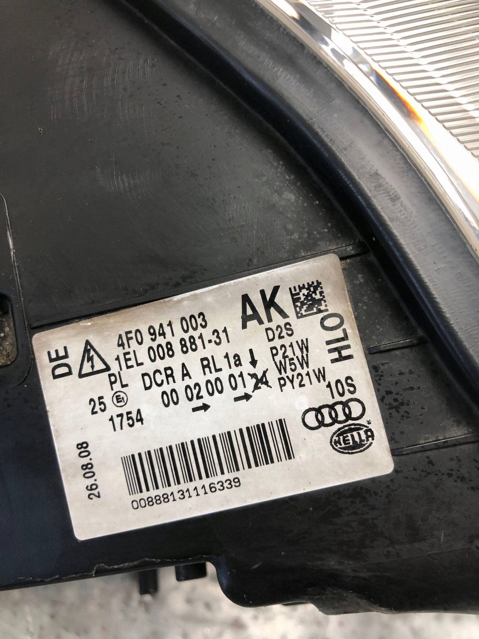 light left front XENON AUDI A6 C6 KOMBI 4F0941003