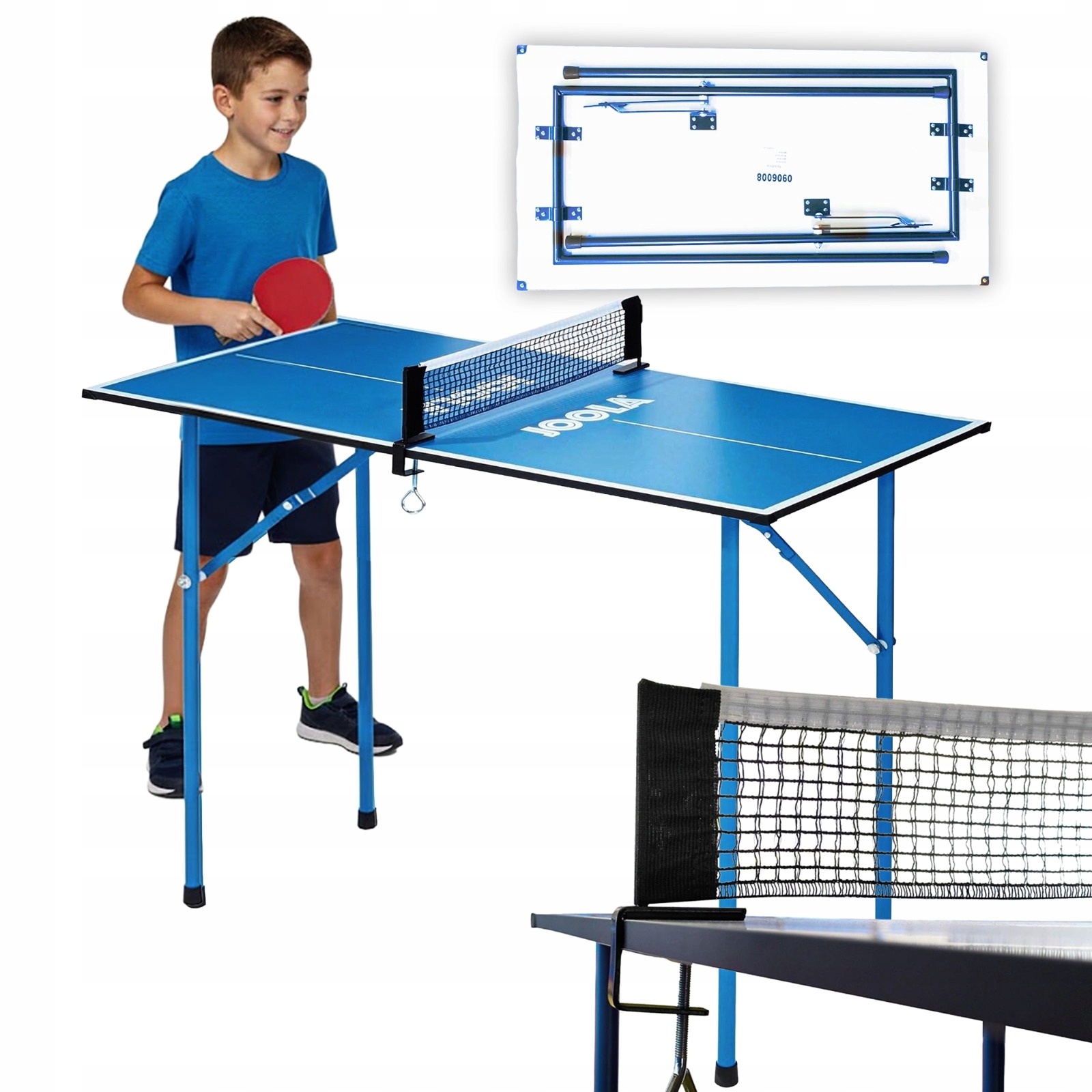 Stůl pro děti ping pong Joola Mini modrý 90x45 cm