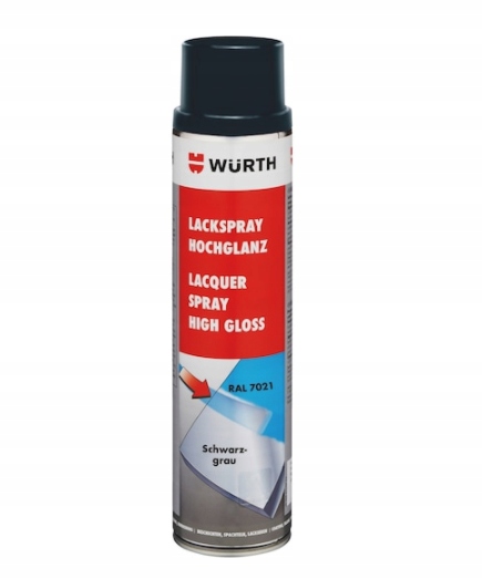 

Wurth Lakier w spray’u, RAL7021 Szary 600ML