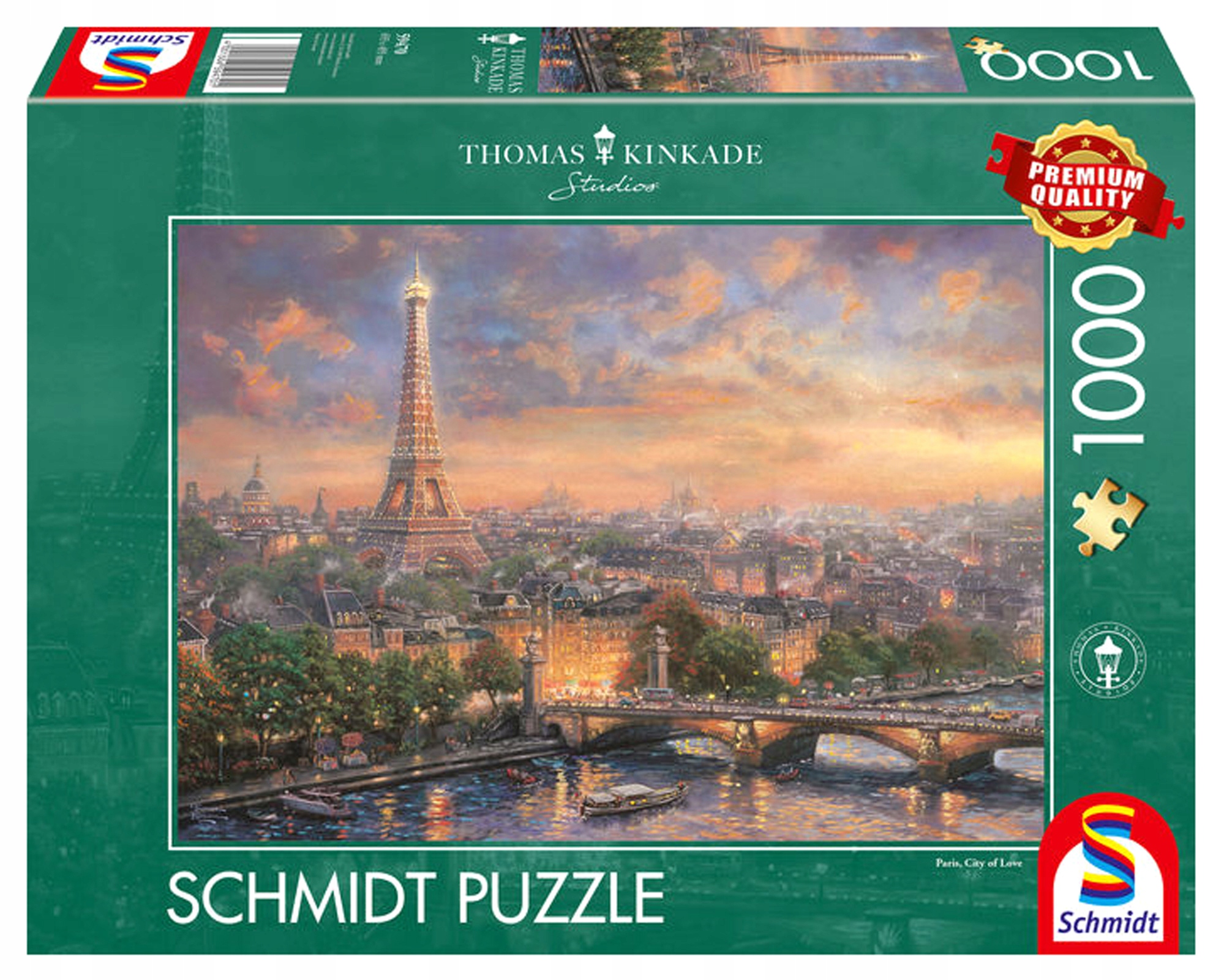 

Pq Puzzle 1000 Thomas Kinkade Paryż miasto miłości
