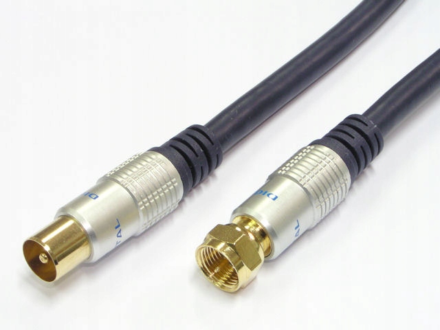 Anténní zástrčkový kabel Iec – konektor F AK60 Vitalco 5.0 m (x1ks)