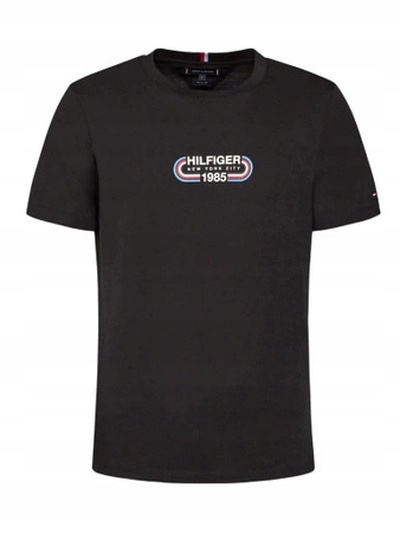 Tommy Hilfiger Regular Fit tričko pánské černé, Velikost XL