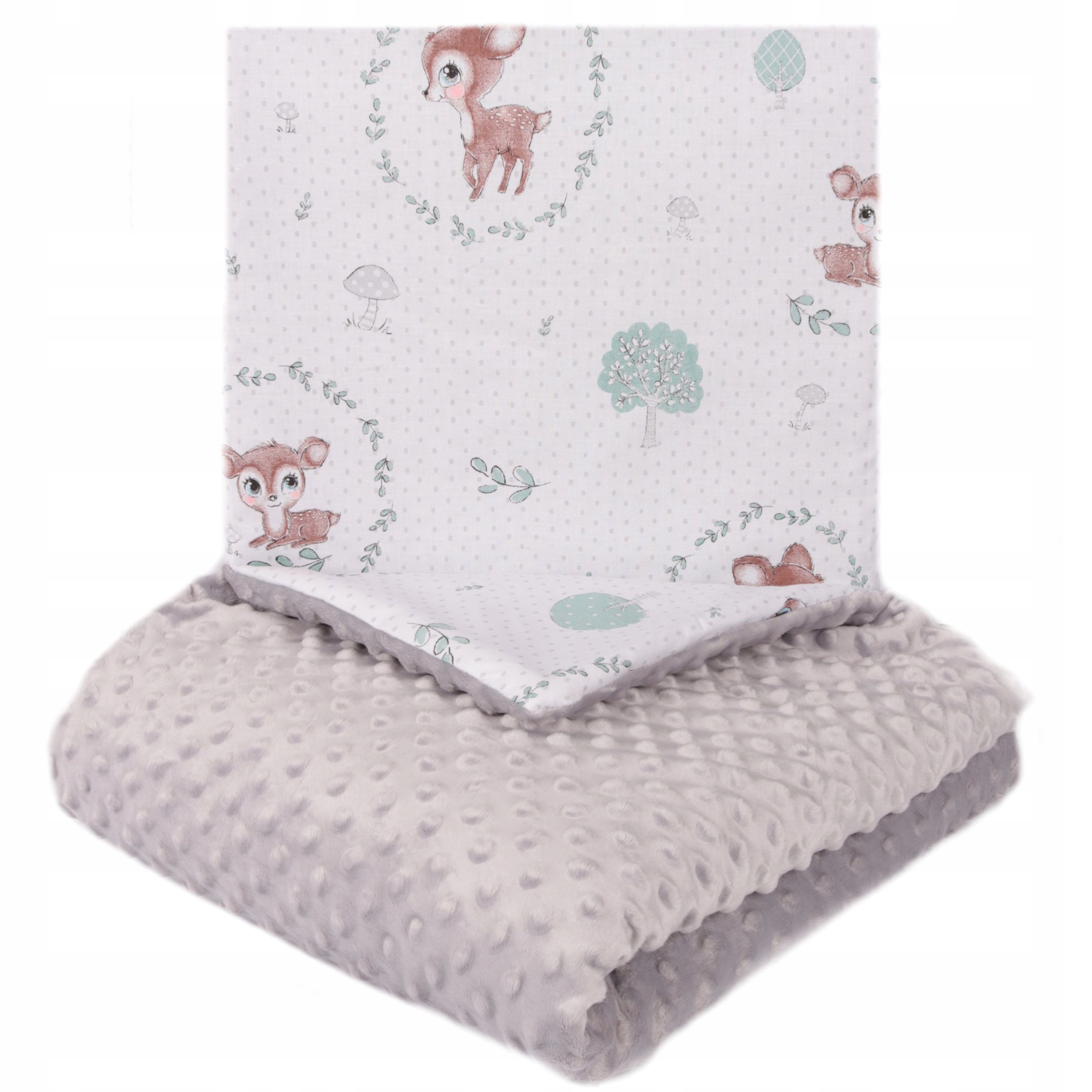 

123BABY Komplet Do Wózka Minky Kocyk Poduszka