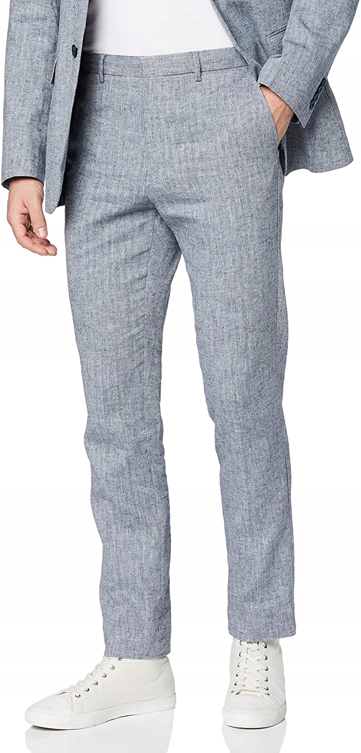 

Find Męskie spodnie garniturowe slim Len 36W 31L