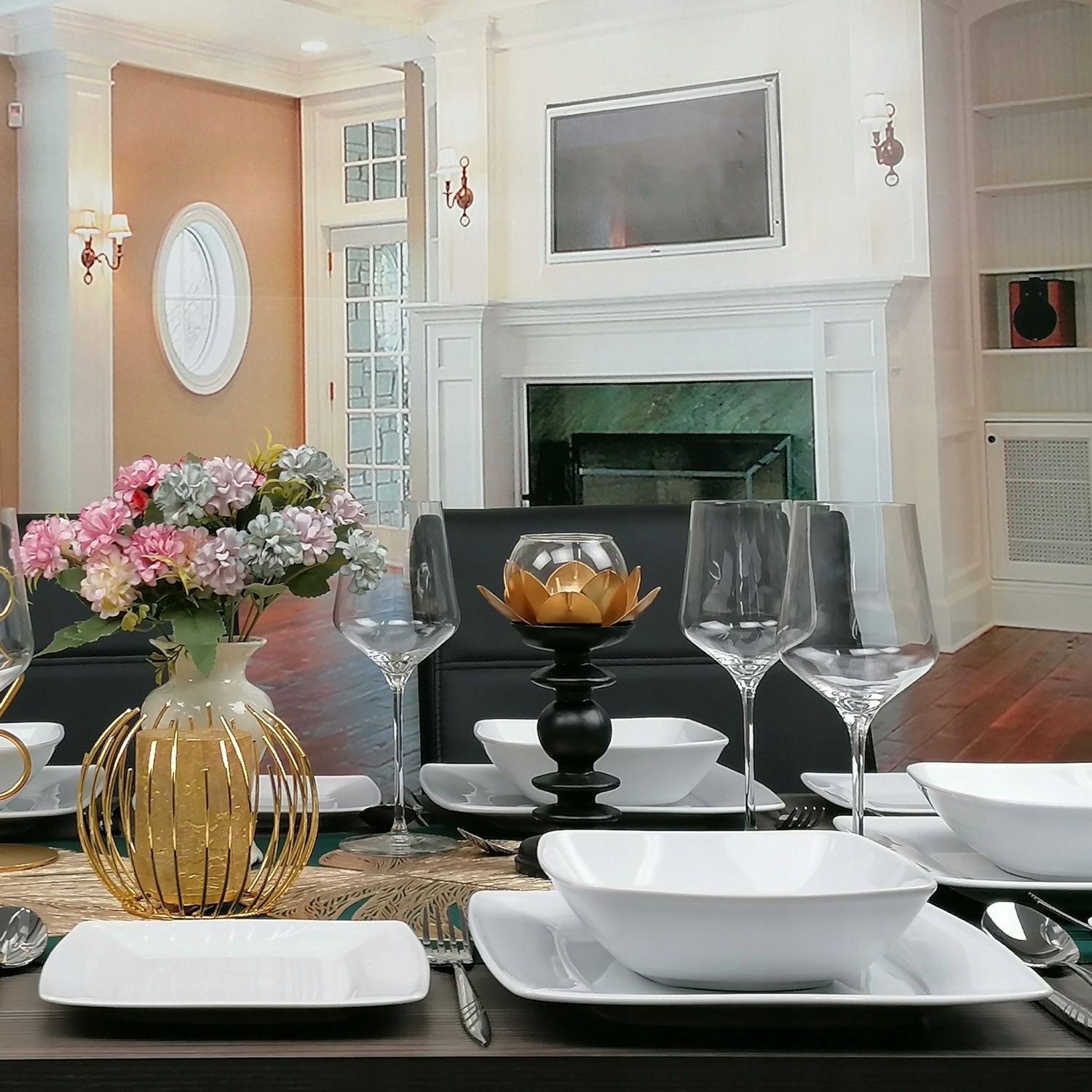 LUBIANA VICTORIA SERWIS OBIADOWY 18 EL TALERZE Liczba elementów w zestawie 18