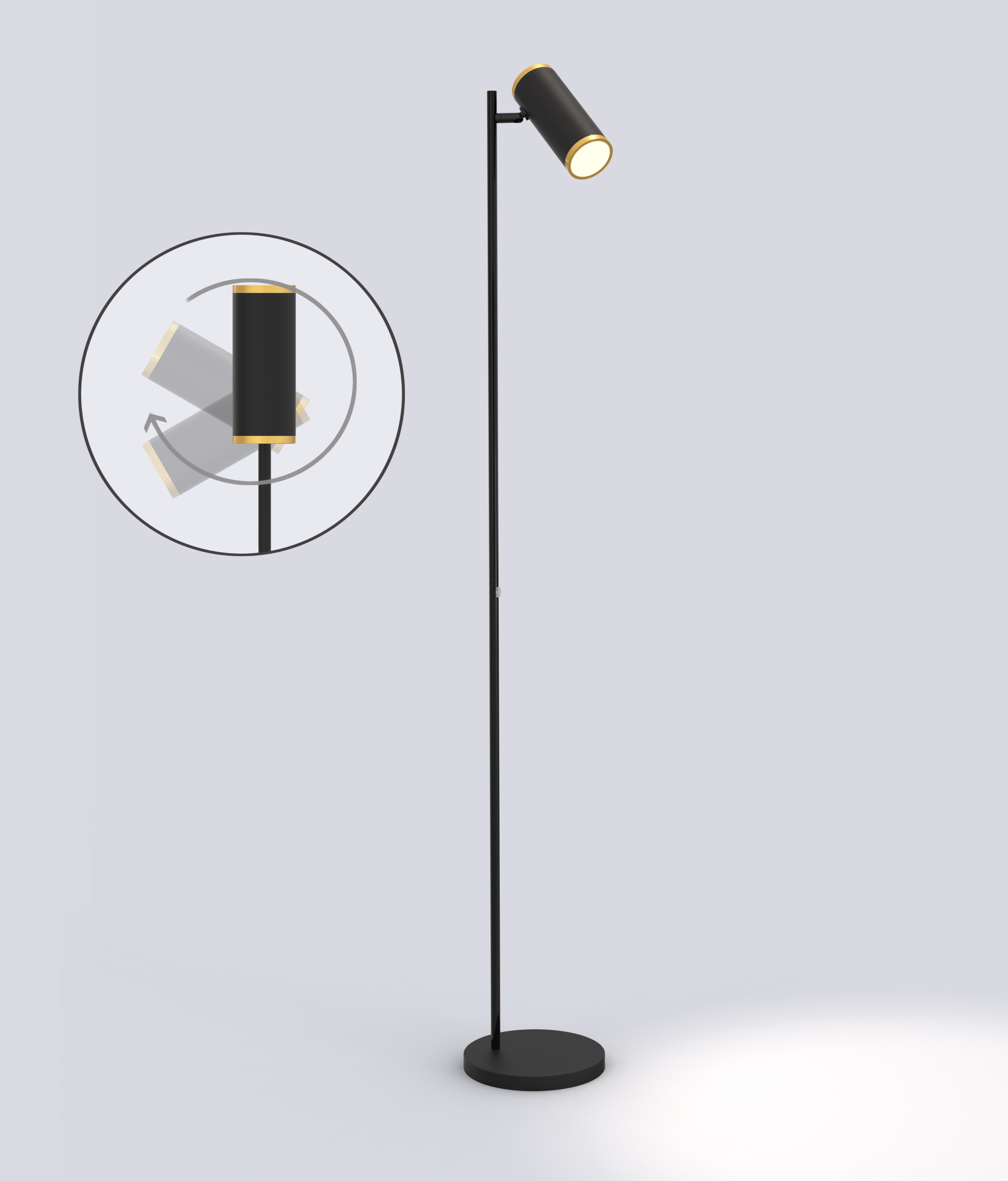 Podlahová lampa Toulouse – elegantná a funkčná s reguláciou svetla