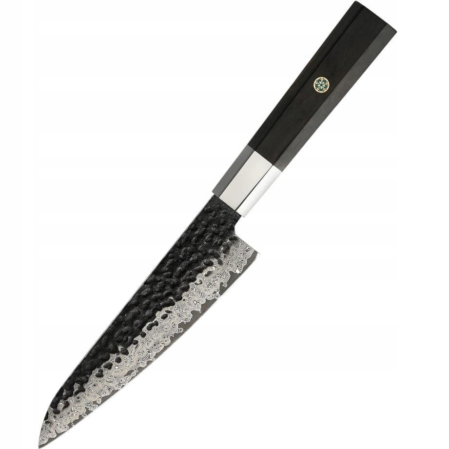 Damaškový kuchynský nôž Yunoka Utility/Hnedá KP-37436