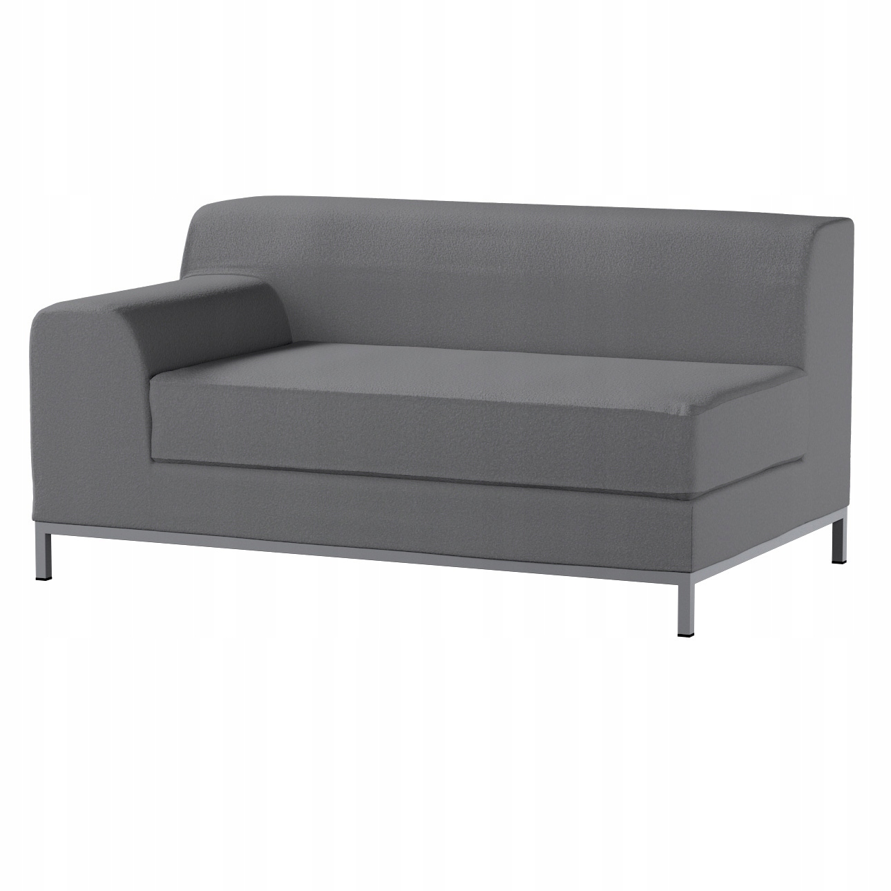 Poťah na 2-miestnu ľavostrannú pohovku Kramfors Ikea, tmavosivá bukla