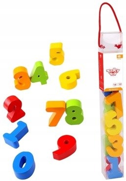 

Tooky Toy Drewniane Cyferki Do Nawlekania