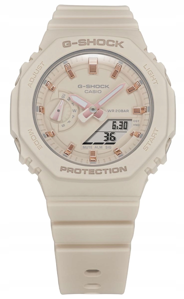 Dámské béžové sportovní hodinky Casio G-Shock GMA-S2100 Gwa3+3 Zibi Gravírování