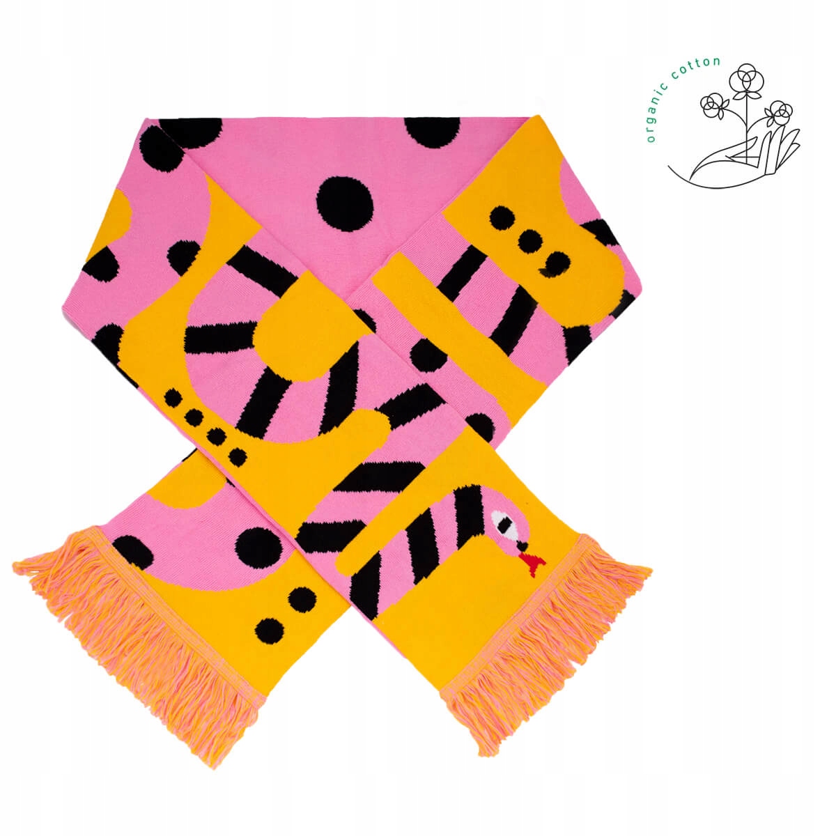 Unisexová bavlněná šála Snake