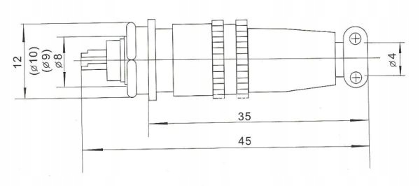 Złącze przemysłowe szybkozłączka kpl 3pin ZP2 Symbol he