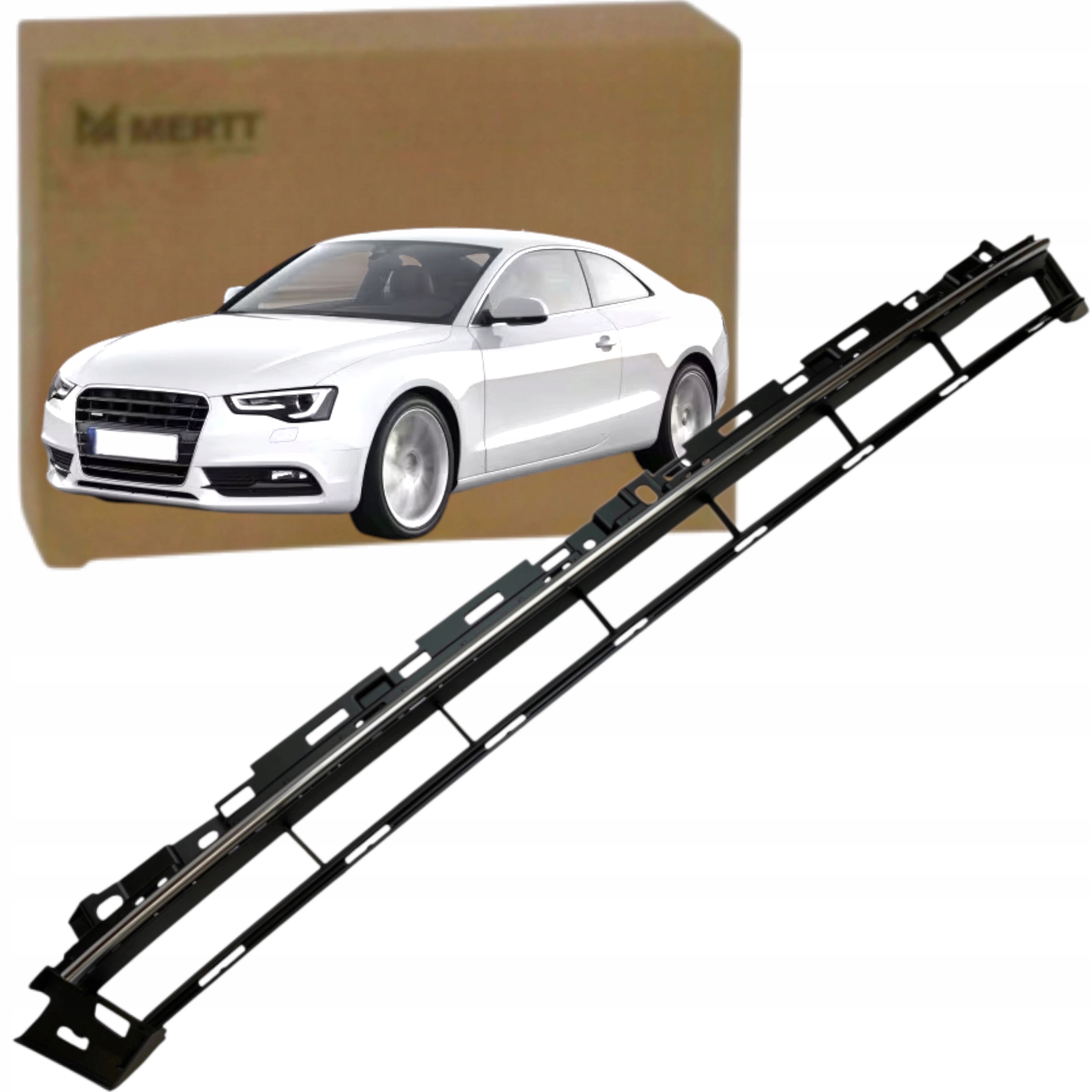 Audi A5 8W6 16-20 S-Line Atrapa nárazníku středová mřížka Chrom lišta