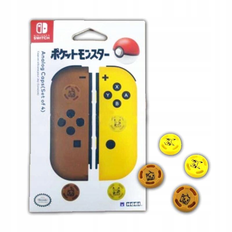 Zestaw Gumki nakładki silikonowe do Switch Oled Pokemon Go! Eevee 4 szt.