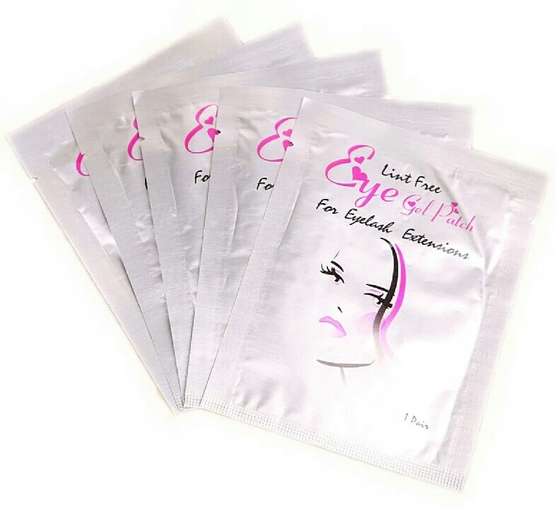 

100 szt Płatki pod oczy do przedłużania rzęs Aloes