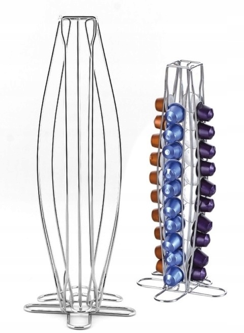 Levně Stojan Na Kapsle Nespresso Nerezová Ocel