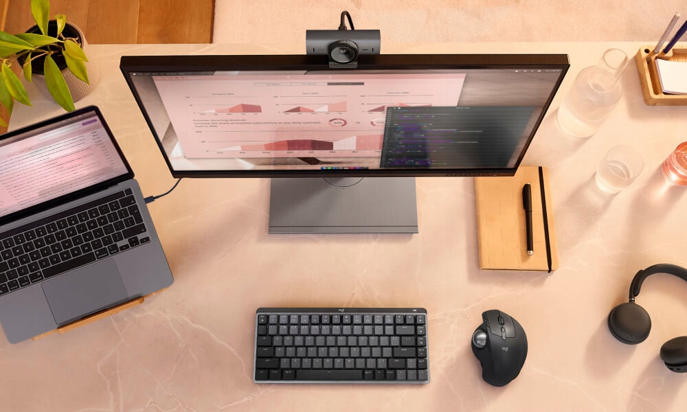 Kamera internetowa LOGITECH MX Brio Grafitowy Łączność USB-C