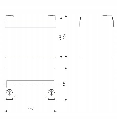 AKUMULATOR BATERIA ŻELOWY BEZOBSŁUGOWY GLPG 33Ah 12V GLPG33-12 GLPG33 PIEC Marka GLP