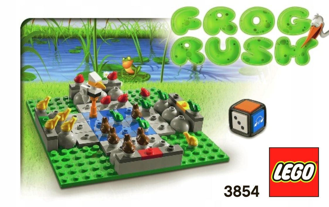 LEGO Gra 3854 Frog Rush klocki - nowe folia UNIKAT Marka LEGO