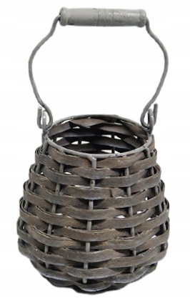 LAMPION ŚWIECZNIK LATARENKA RATTANOWA BOHO
