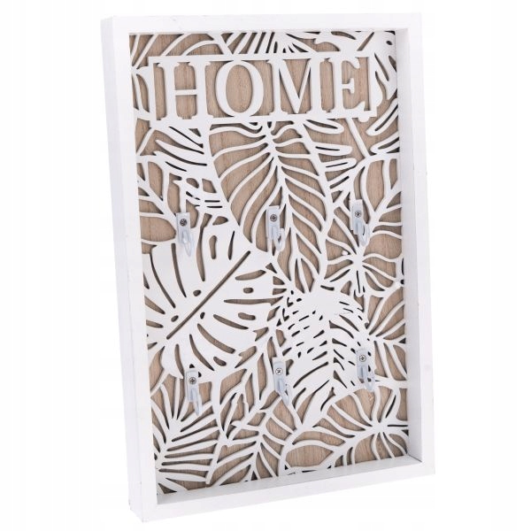 

Drewniany wieszak ramka na klucze do powieszenia