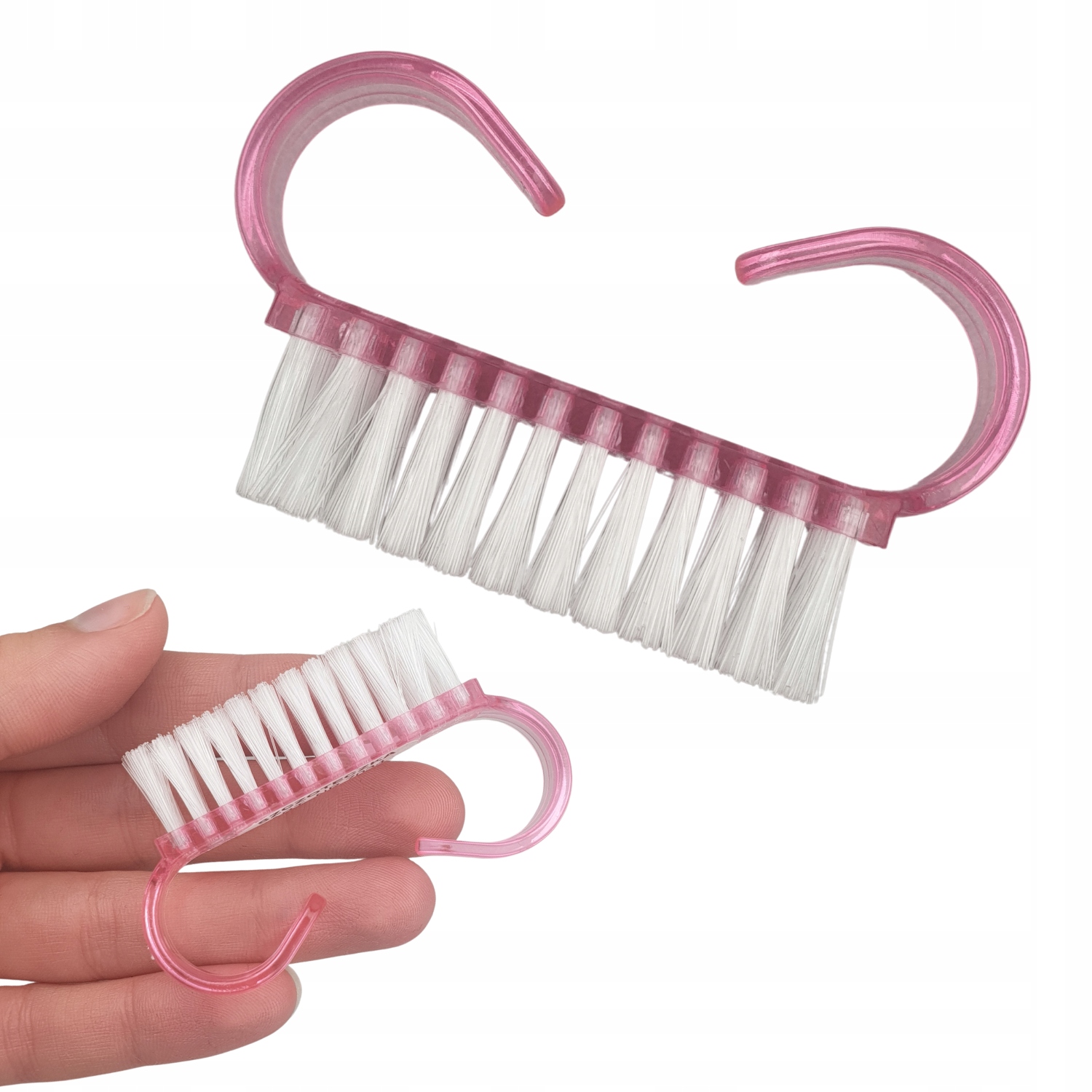 SZCZOTECZKA DO CZYSZCZENIA PAZNOKCI RĄK MANICURE MAŁA Z RĄCZKĄ