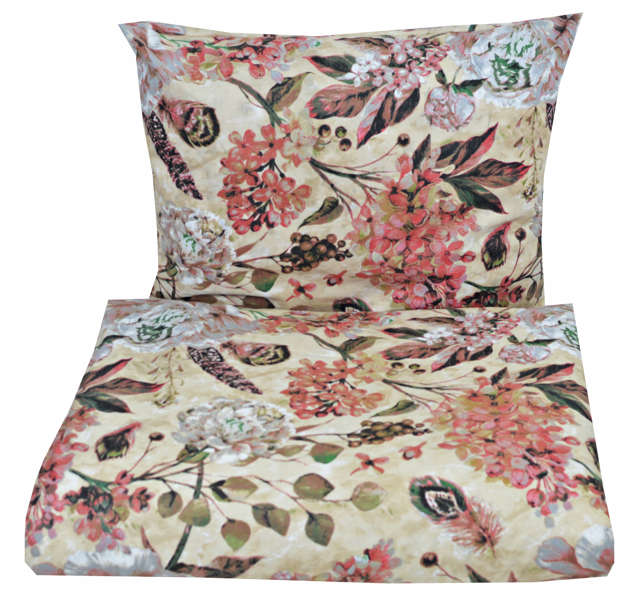 Komplet Pościeli Bawełnianej 200x220 Dwustronna Poduszki 70X80 Bawełna 100%