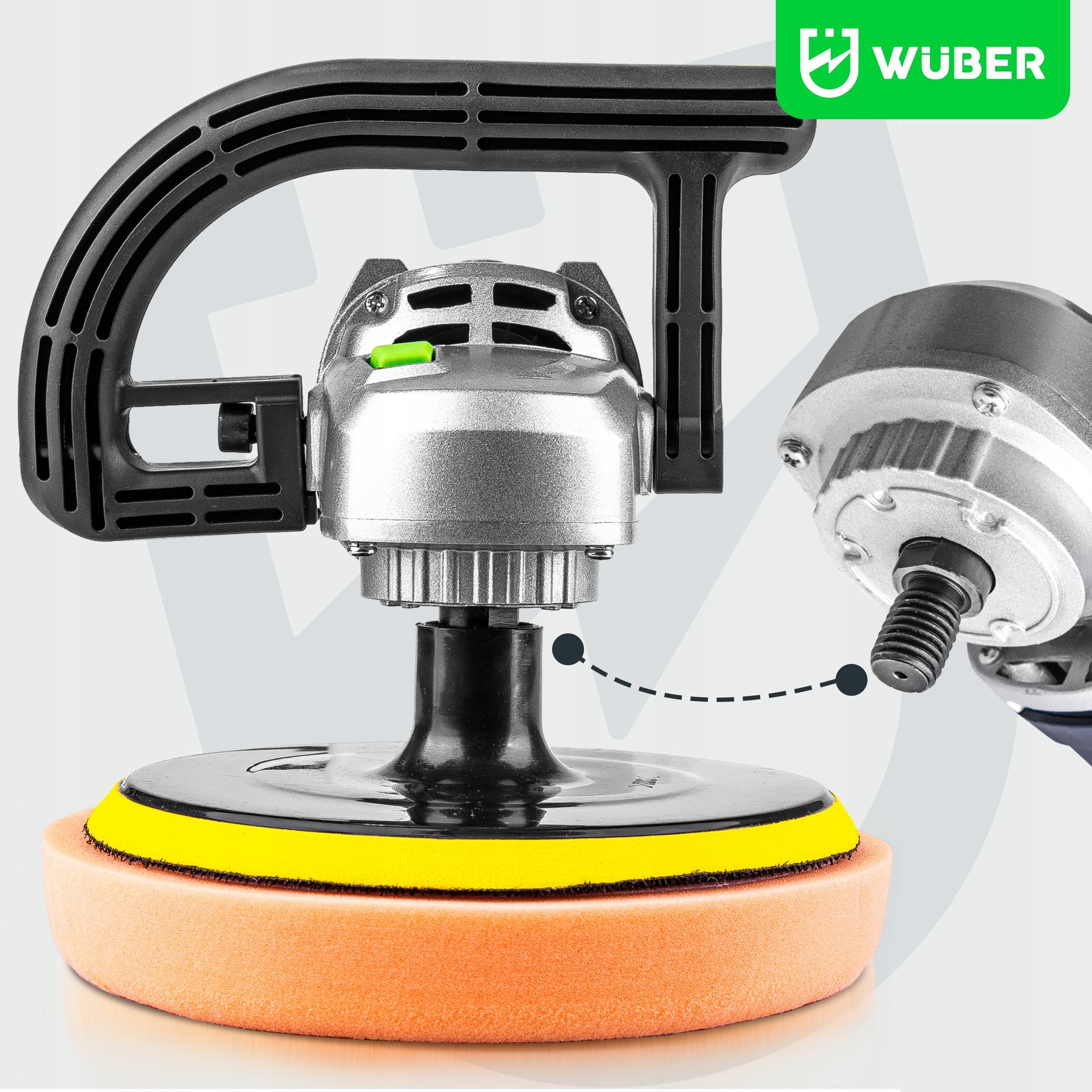 POLERKA SAMOCHODOWA MIMOŚRODOWA 2400W Z REGULACJĄ GĄBKI + PASTY MENZERNA EAN (GTIN) 5908239734084