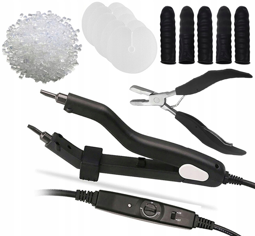 ZGRZEWARKA PRZEDŁUŻANIE WŁOSÓW PROFESJONALNY ZESTAW OSŁONKI KERATYNA