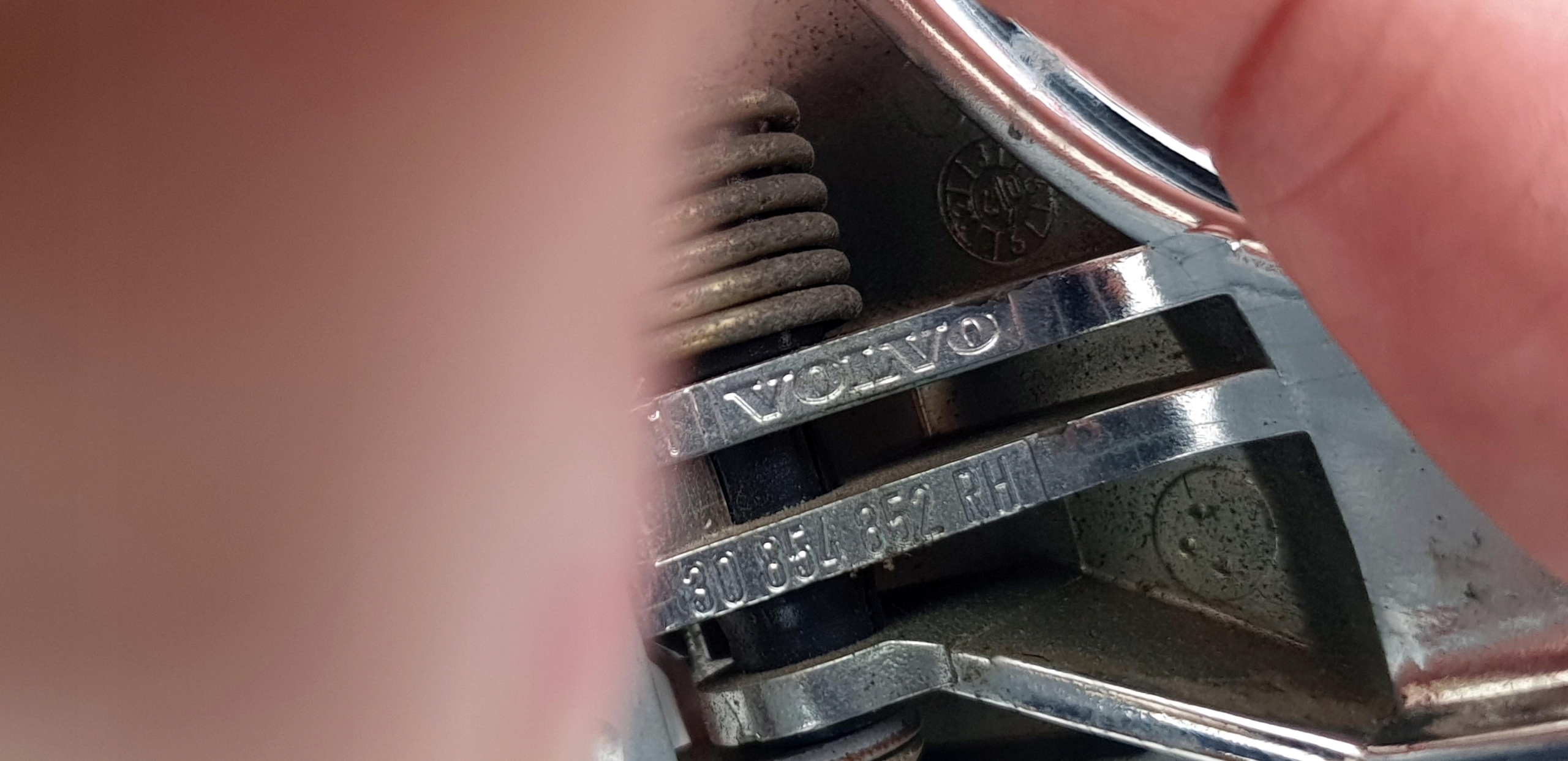 volvo S40 V40 универсал ручка двери внутренняя хром хромированная передняя правая