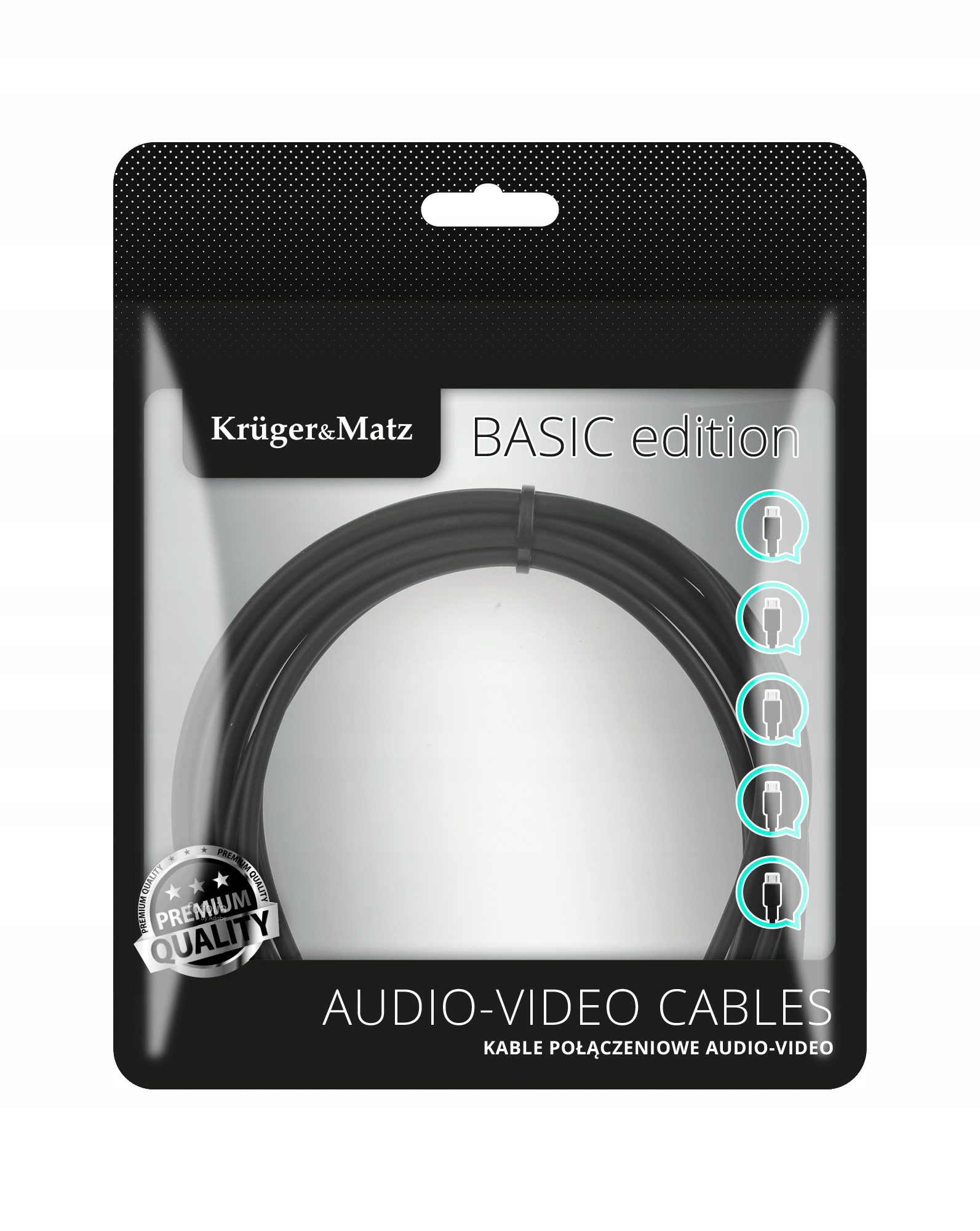 Kabel HDMI-HDMI 1m Kruger&Matz Basic Długość kabla 1 m