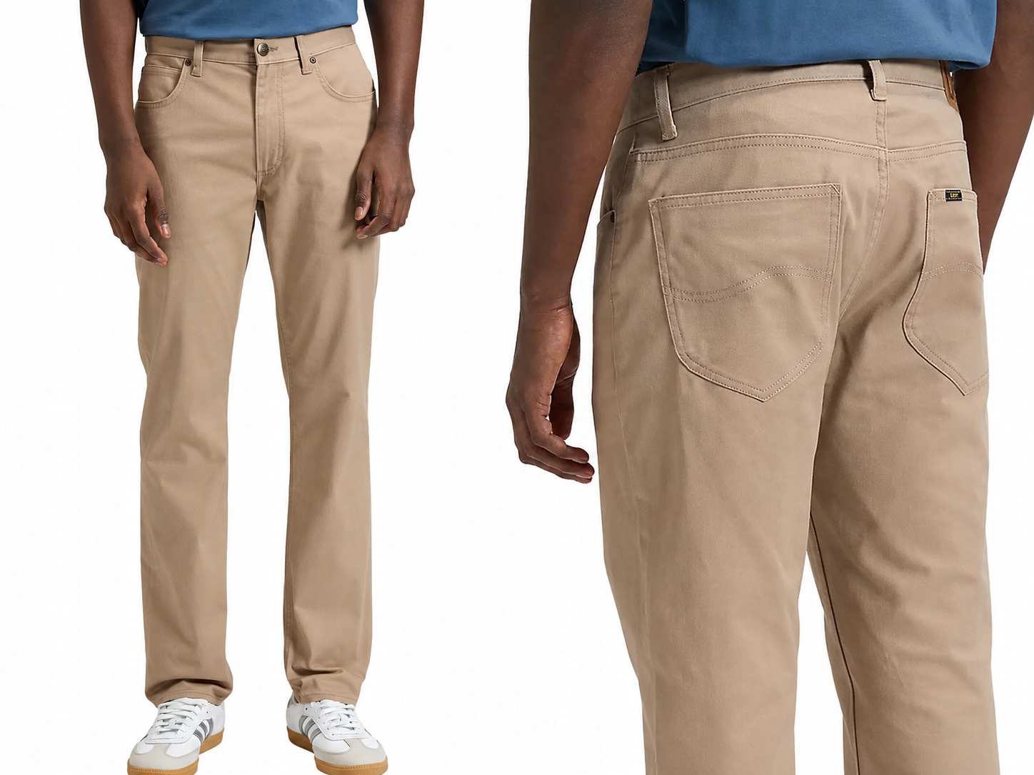 Lee Daren tenké rovné džíny straight Zip Fly Dark Taupe W33 L32