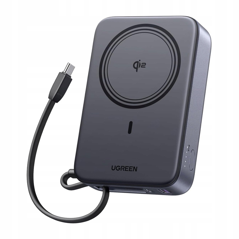 Powerbank Magnetyczny Ugreen PB567 QI2 15W 5800 Mah Szary