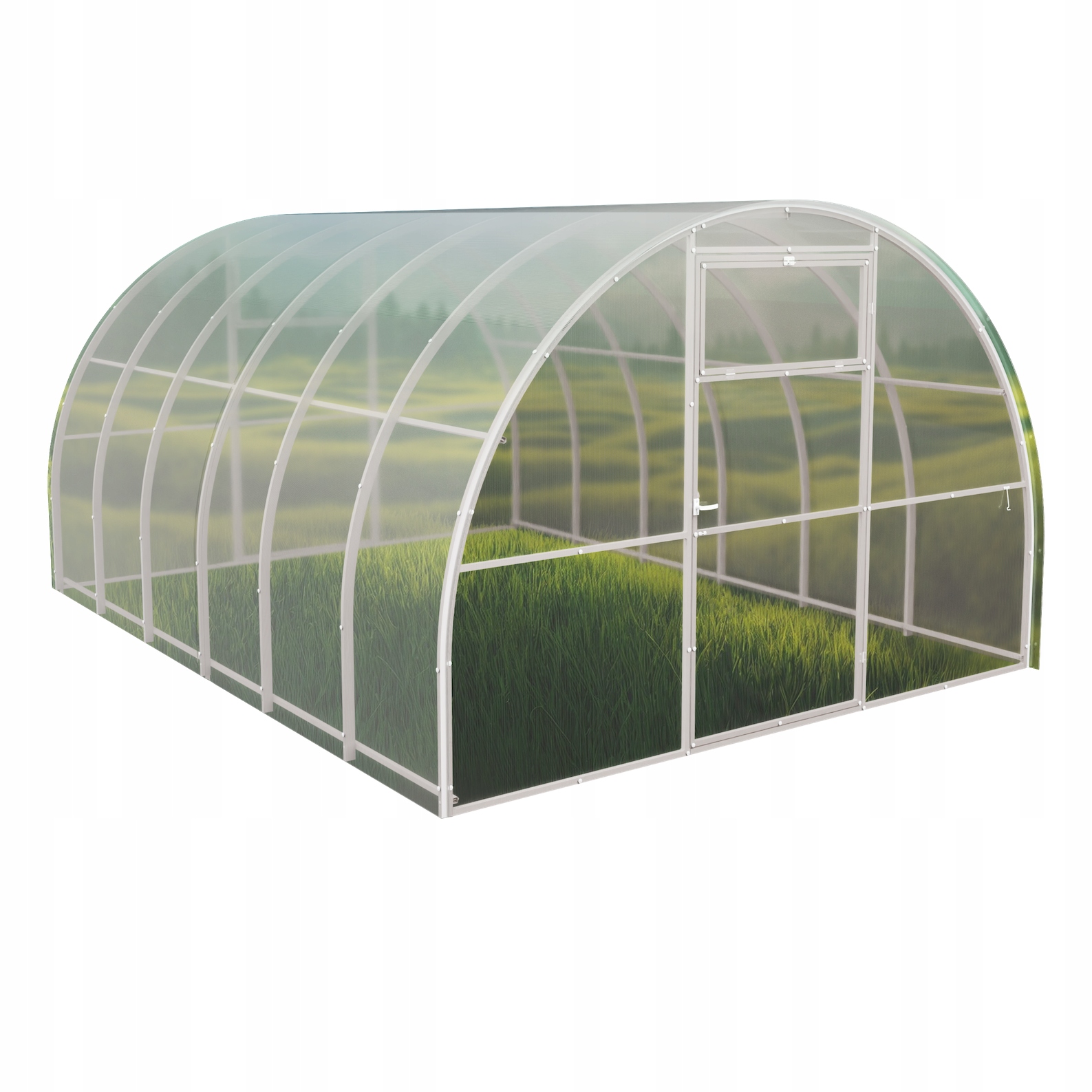 Szklarnia z poliwęglanu Tunel ogrodowy 3x6 m profile 20x20 poliwęglan 4mm D