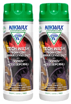 Nikwax Tech Wash mydło płyn pranie czyszczenie odzież namiot plecak 2x300ml