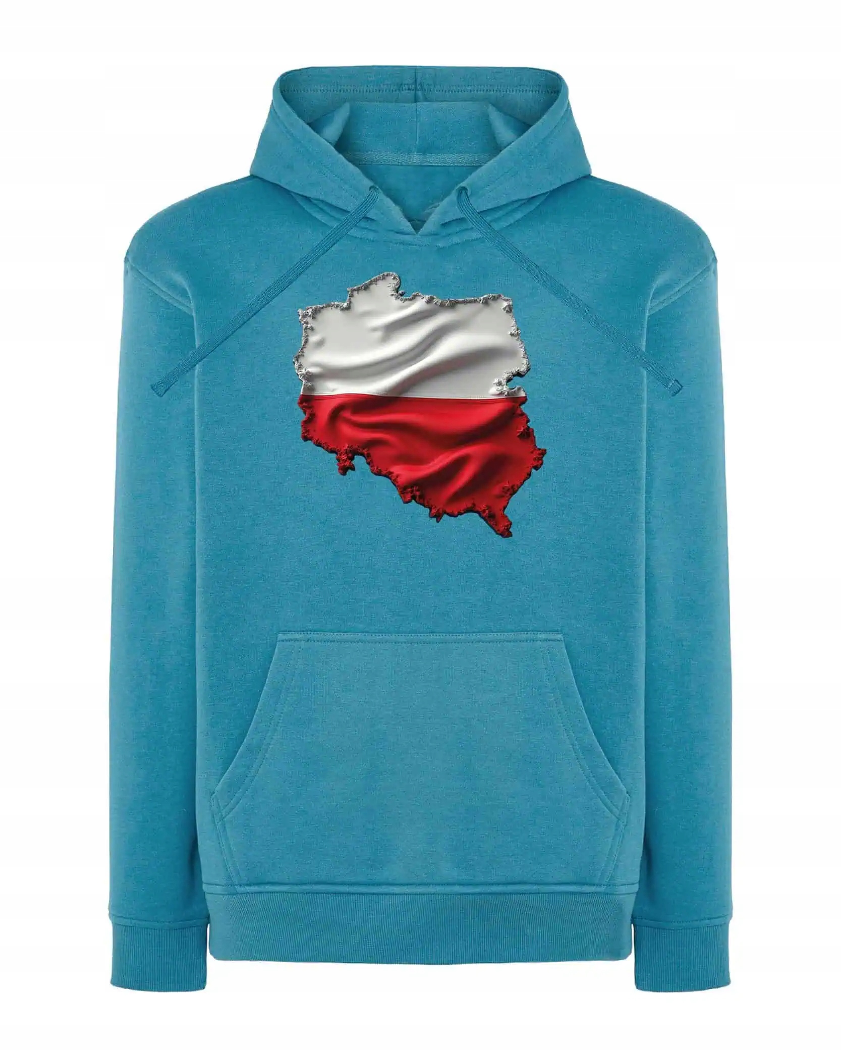 Mikina s kapucí Patriotická Naše Polsko Modrá L