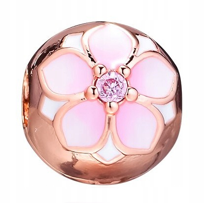 Charms Pozlacený Květ Květina Bratr Louka s Bratrem Stříbro 925