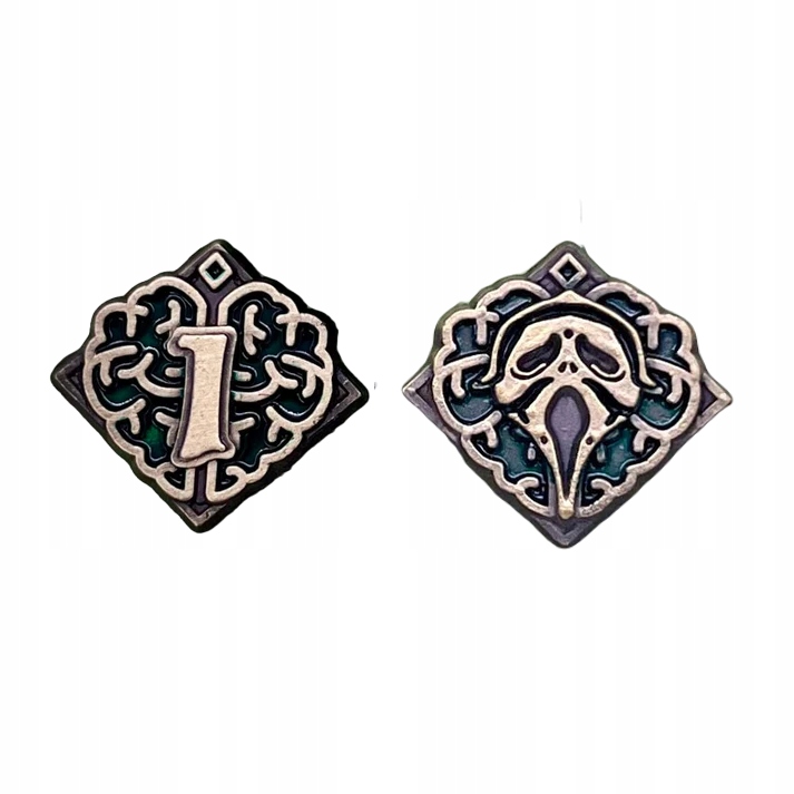 POCZYTALNOŚĆ SANITY 1 METALOWA MONETA ZAMIENNIK DO ARKHAM HORROR 1 SZT