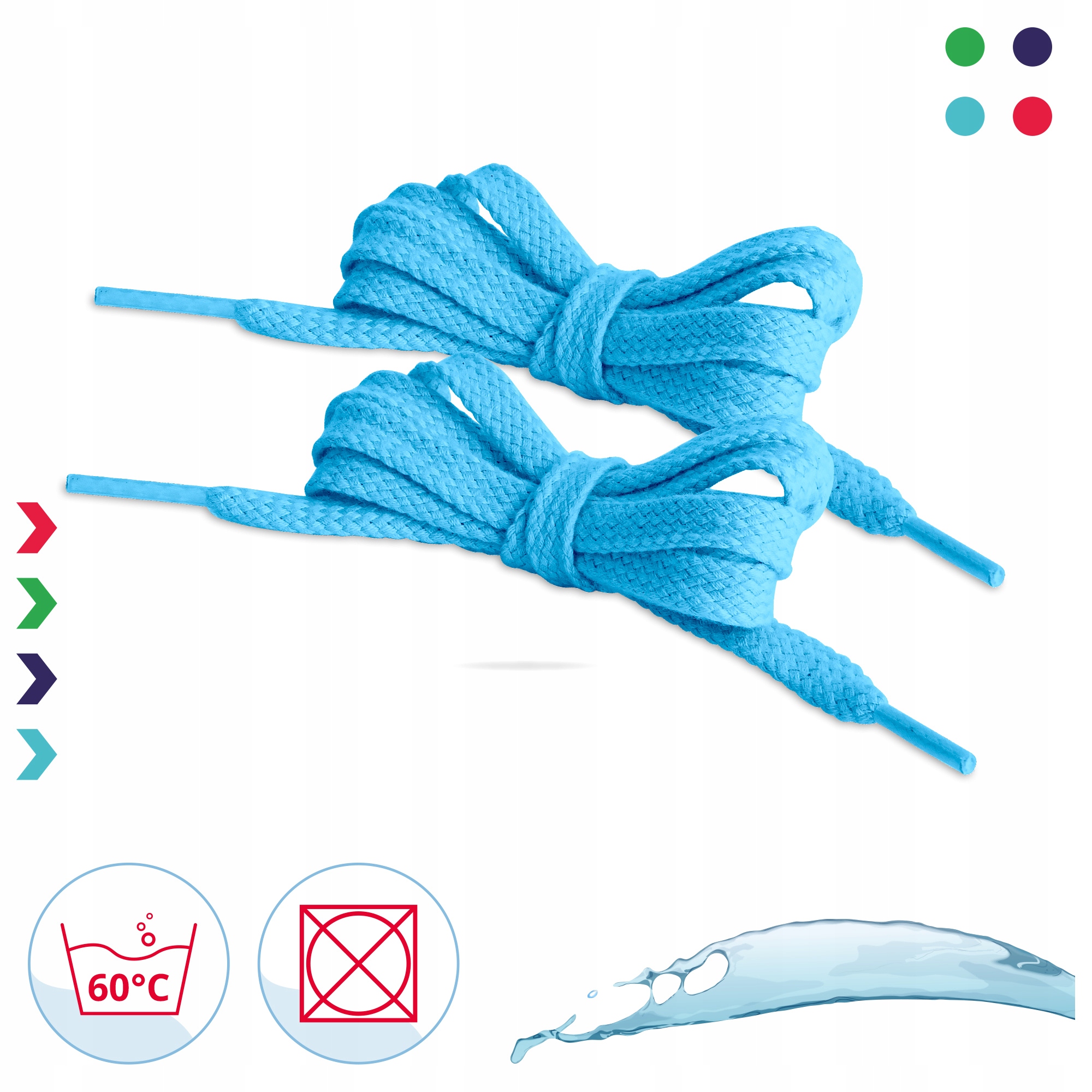 Sznurówki do butów różne długości 90 cm Model S027