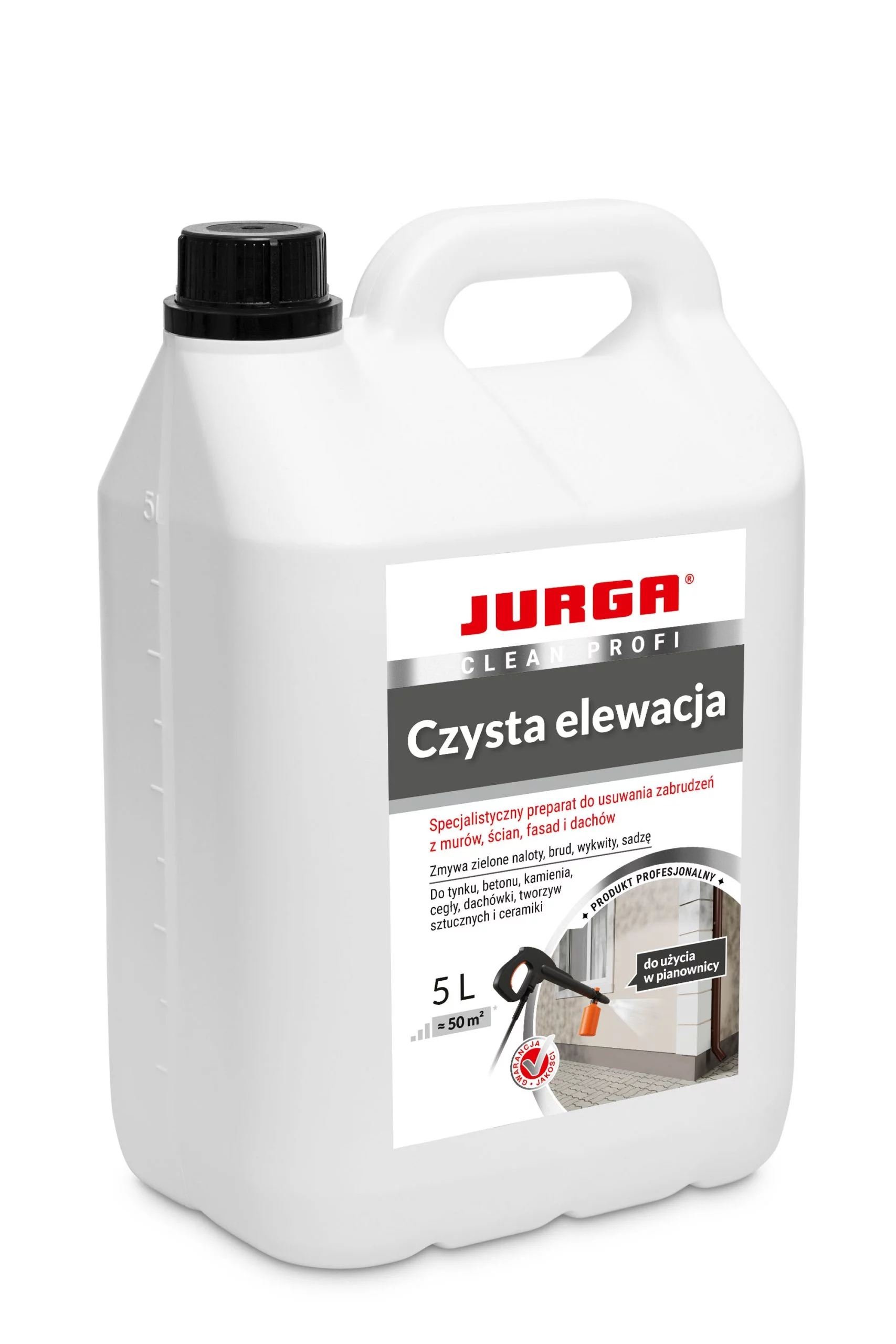 Levně Jurga Clean Čistá fasáda Mycí prostředek Fasády 5L