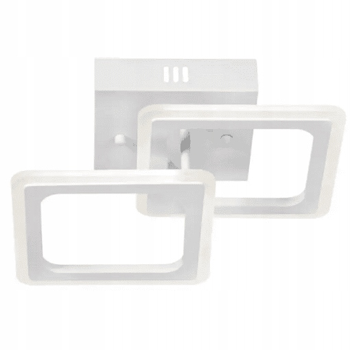 Stropná Led lampa s dvojitými štvorcami, osvetlenie do kúpeľne a spálne