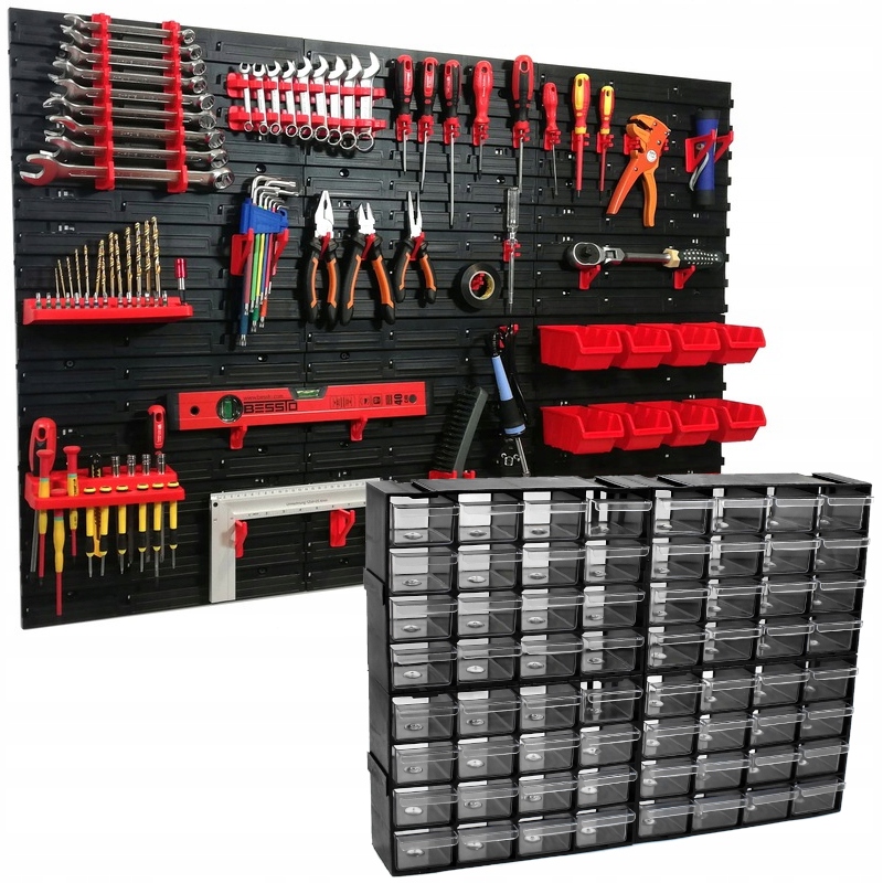 

Tablica Narzędziowa 120x80cm Szufladki Modułowe