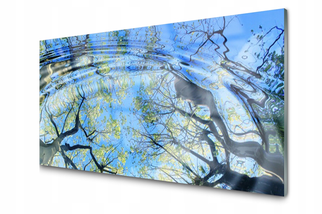 

Panel szklany dekor Woda Drzewa 140x70 + Klej