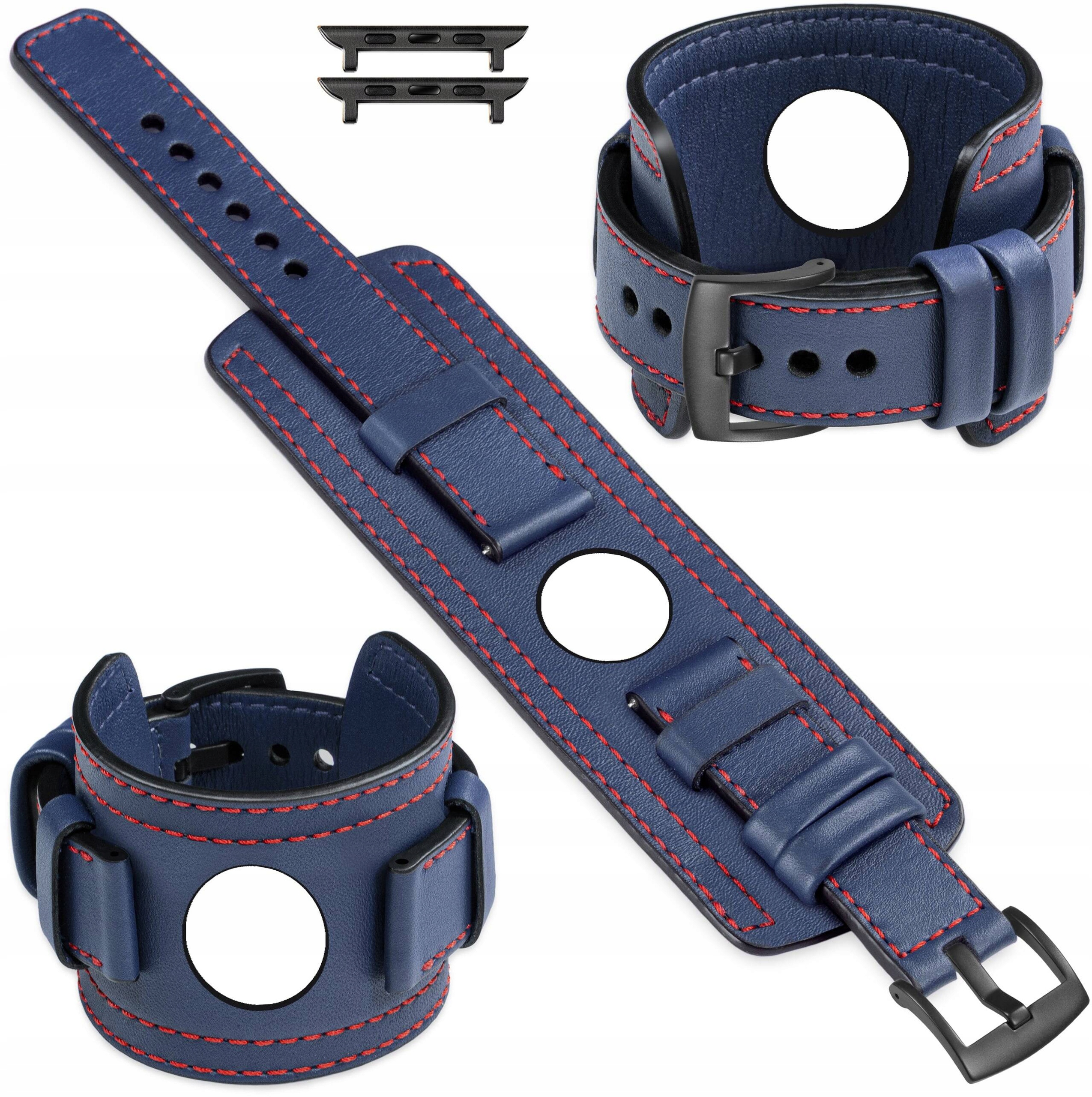 Pásek 20 mm pro Apple Watch 10 9 8 7 6 5 Se 42-40 mm Kožený Široký Movear