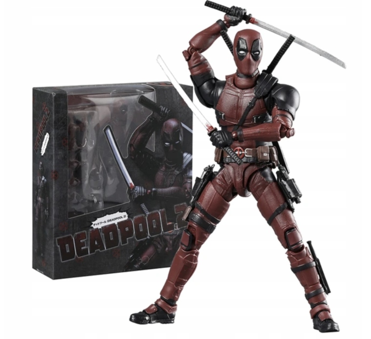 Figurka Pohyblivá Deadpool 2 Filmová verze Mnoho příslušenství 16 cm
