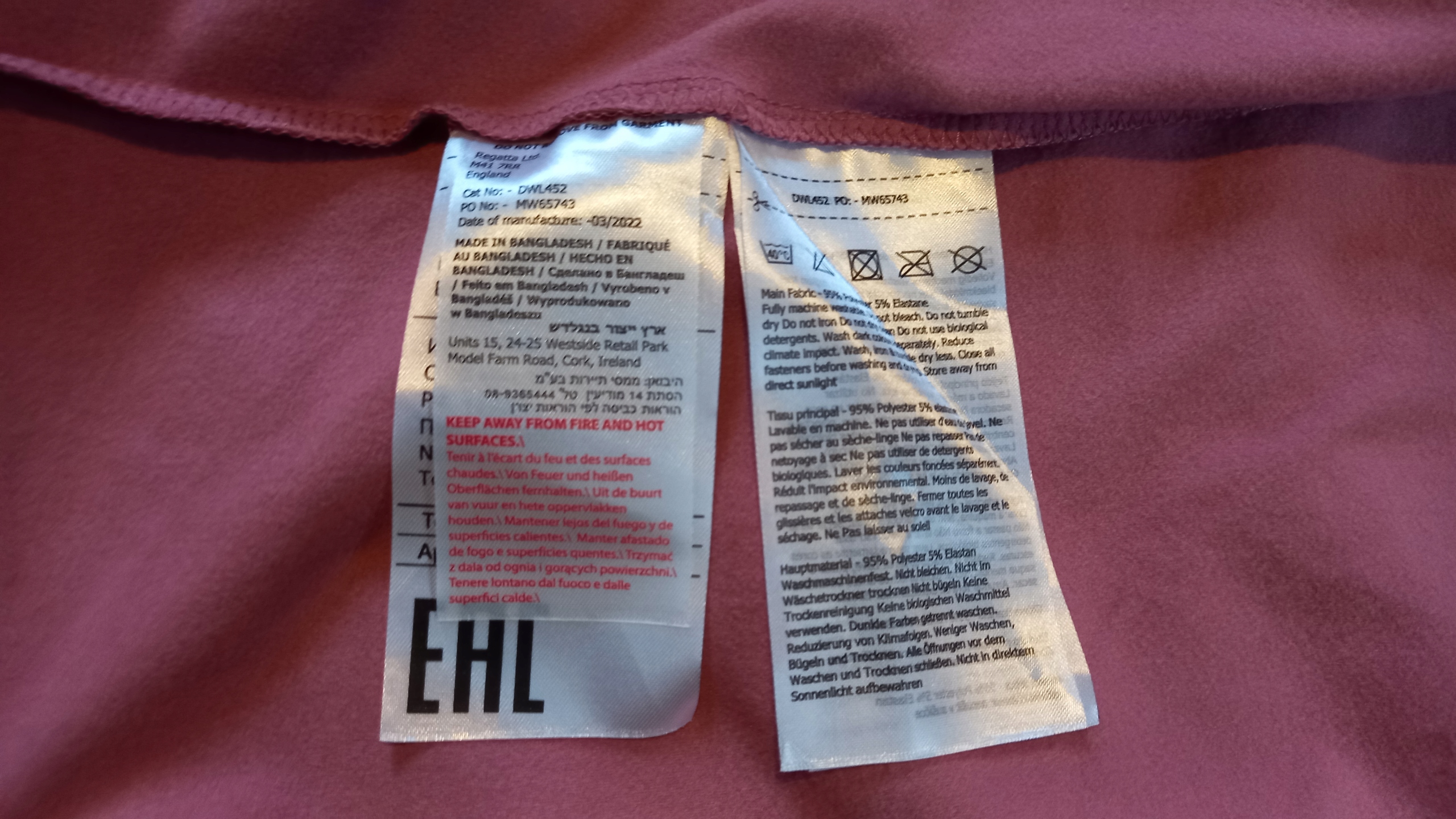 BLUZA DAMSKA DARE2B LOWLINE II STRTCH roz. 32 Kolor różowy