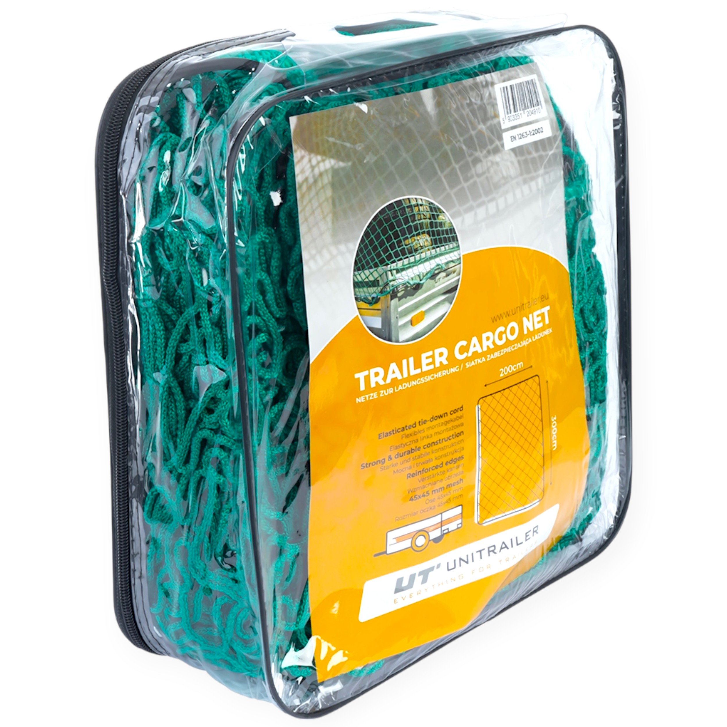 Siatka transportowa na przyczepę zabezpieczająca ładunek przyczepy 2,0x3,0m