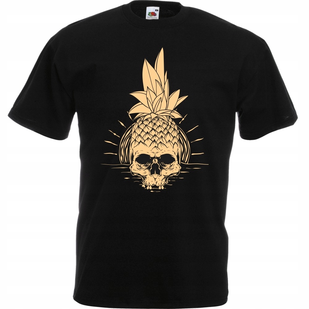 

Koszulka czaszka ananas sztuka XXL czarna