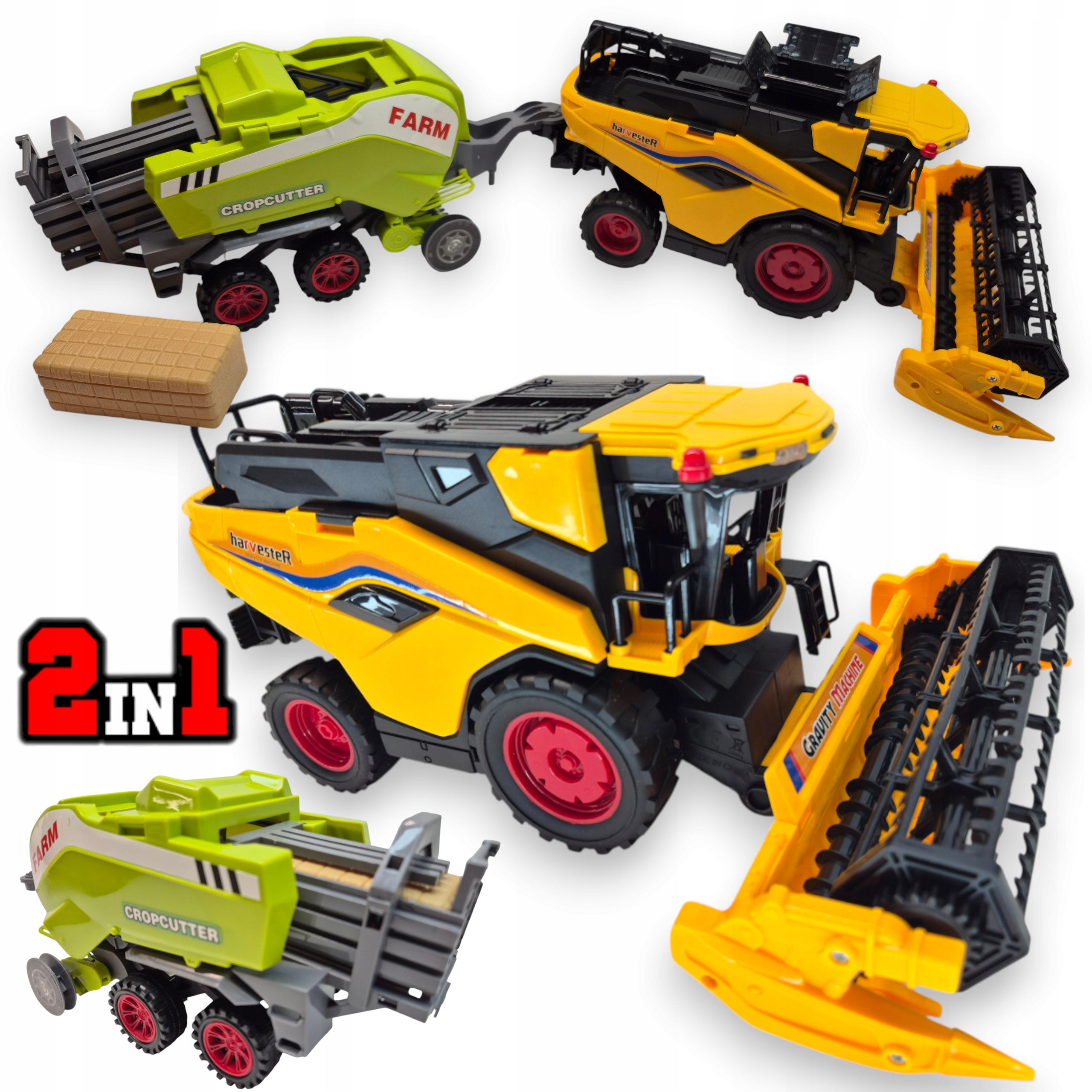 KOMBAJN New Holland ZBOŻOWY DUŻY TRAKTOR RUCHOME ELEMENTY + PRASA , NAPĘD