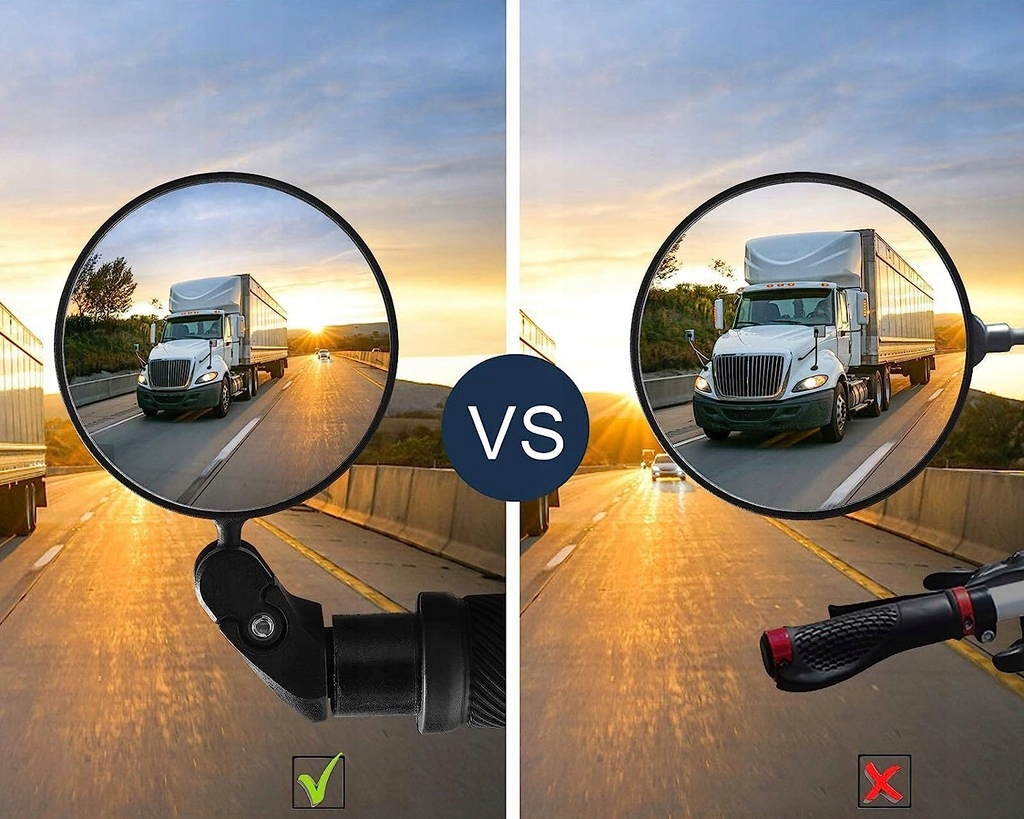 LUSTERKO ROWERU REGULOWANE PROFESJONALNE 2 SZT. EAN (GTIN) 0749787070218